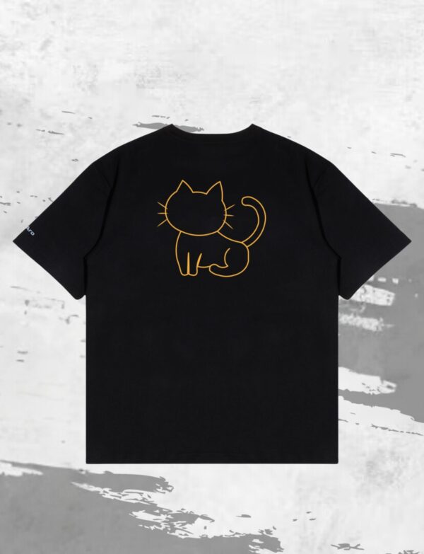 ALOARO HEAVY COTTON OVERSIZED TEE PAW DEISGN D