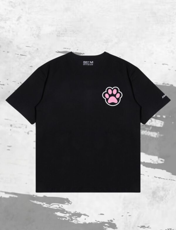 ALOARO HEAVY COTTON OVERSIZED TEE PAW DEISGN A